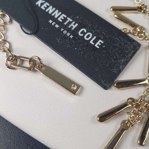 Vintage Kenneth Cole New York Dangle Bars Dangle Bars 24" Necklace w/6" Tassel - Picture 15 of 16